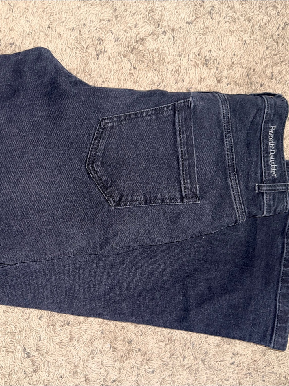 Favorite Daughter Black Wide Leg Jeans Size 30